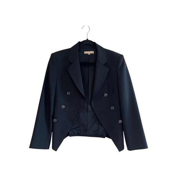 Michael Kors Jackets & Blazers - Michael Kors Virgin Wool Blend Double Breasted Blazer Black Size 10